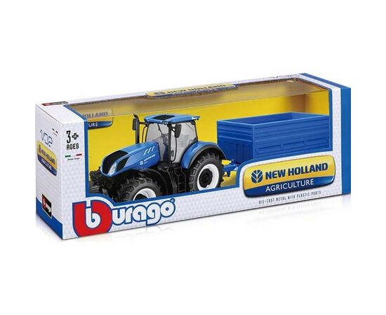 Спецтехника Bburago Трактор New Holland серии Farm 1:32 (18-44067), изображение 3 Спецтехника Bburago Трактор New Holland серии Farm 1:32 (18-44067), изображение 3