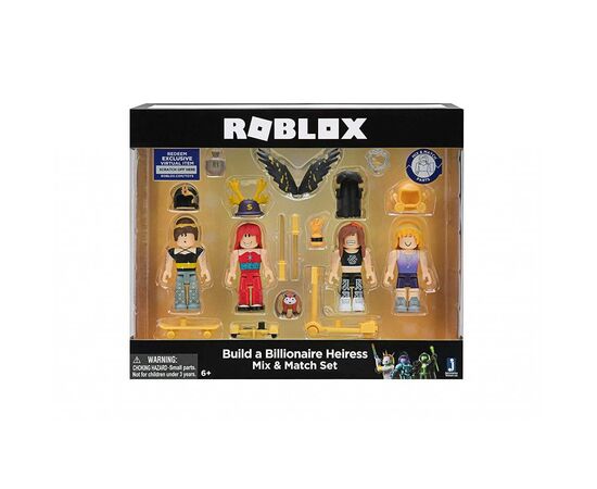 Фигурка для геймеров Jazwares Roblox Mix&Match Set Build a Billionaire Heiress W3, набор 4 (ROG0125), изображение 4 Фигурка для геймеров Jazwares Roblox Mix&Match Set Build a Billionaire Heiress W3, набор 4 (ROG0125), изображение 4