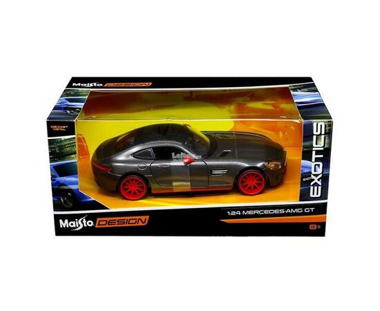 Машина Maisto Mercedes - AMG GT сірий металік - тюнінг (1:24) (32505 met. grey), зображення 5 Машина Maisto Mercedes - AMG GT сірий металік - тюнінг (1:24) (32505 met. grey), зображення 5