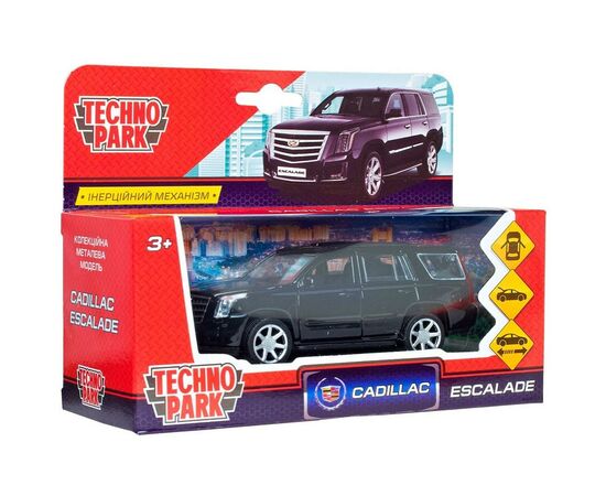 Машина Технопарк Cadillac Escalade черный (1:32) (ESCALADE-BK), изображение 4 Машина Технопарк Cadillac Escalade черный (1:32) (ESCALADE-BK), изображение 4