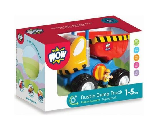 Развивающая игрушка Wow Toys Самосвал Дастин (10183), изображение 3 Развивающая игрушка Wow Toys Самосвал Дастин (10183), изображение 3