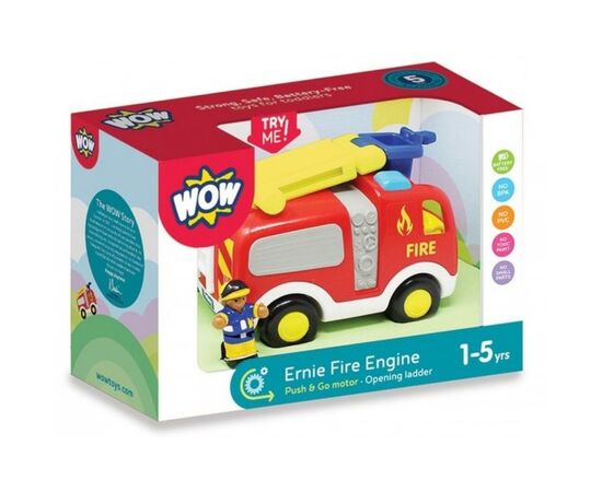 Развивающая игрушка Wow Toys Пожарная машина Эрни (10714), изображение 5 Развивающая игрушка Wow Toys Пожарная машина Эрни (10714), изображение 5
