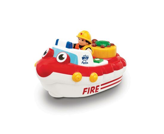 Развивающая игрушка Wow Toys Пожарная лодка Феликс (01017), изображение 6 Развивающая игрушка Wow Toys Пожарная лодка Феликс (01017), изображение 6