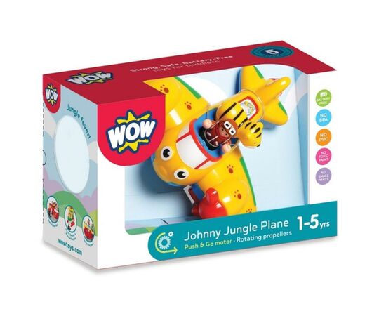 Развивающая игрушка Wow Toys Самолет Джонни Джангл (01013), изображение 6 Развивающая игрушка Wow Toys Самолет Джонни Джангл (01013), изображение 6