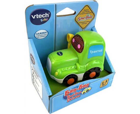 Развивающая игрушка VTech Бип-Бип Трактор (озвуч. рус. яз.) (80-127726), изображение 3 Развивающая игрушка VTech Бип-Бип Трактор (озвуч. рус. яз.) (80-127726), изображение 3