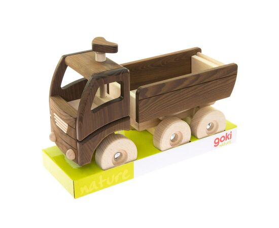 Машина Goki дерев'яна Самоскид (натуральний) (55914), зображення 6 Машина Goki дерев'яна Самоскид (натуральний) (55914), зображення 6