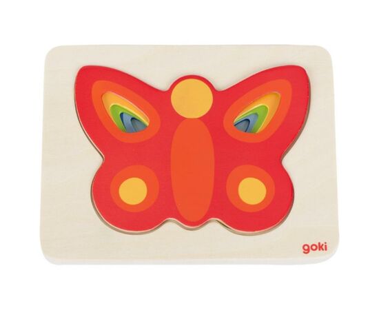 Розвиваюча іграшка Goki Пазл-вкладиш Метелик (57486G)