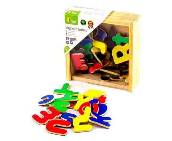 Розвиваюча іграшка Viga Toys Магнітні літери, 52 шт. (50324)