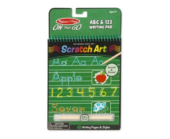 Набір для творчості Melissa&Doug Альбом царапок Буквы и цифры (MD9142)