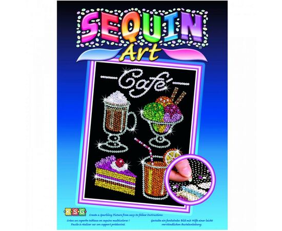 Набор для творчества Sequin Art BLUE Cafe (SA1424), изображение 2 Набор для творчества Sequin Art BLUE Cafe (SA1424), изображение 2