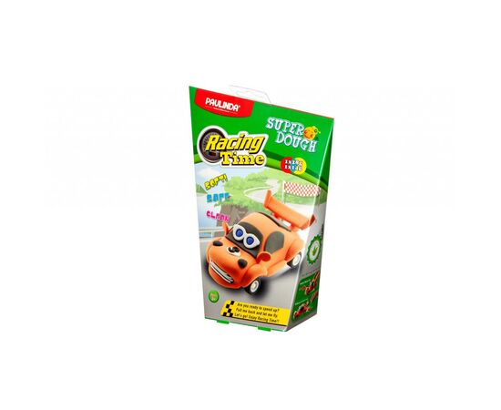 Набір для творчості Paulinda Super Dough Racing time Машинка оранжевая, инерционный механ (PL-081161-3)