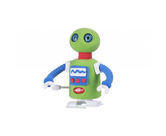 Набір для творчості Paulinda Super Dough Robot заводной механизм (шагает), зеленый (PL-081178-5)