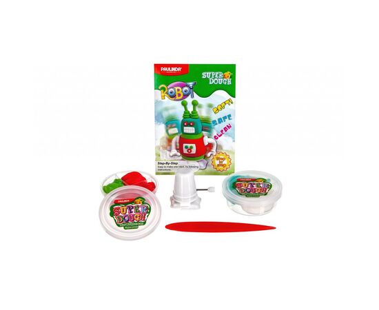 Набор для творчества Paulinda Super Dough Robot заводной механизм (шагает), красный (PL-081178-1), изображение 3 Набор для творчества Paulinda Super Dough Robot заводной механизм (шагает), красный (PL-081178-1), изображение 3