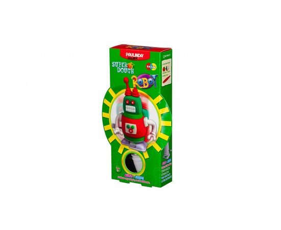 Набор для творчества Paulinda Super Dough Robot заводной механизм (шагает), красный (PL-081178-1)