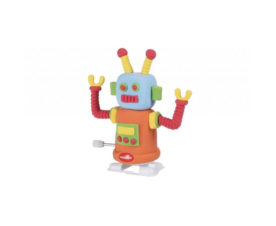 Набор для творчества Paulinda Super Dough Robot заводной механизм (шагает), оранжевый (PL-081178-3)