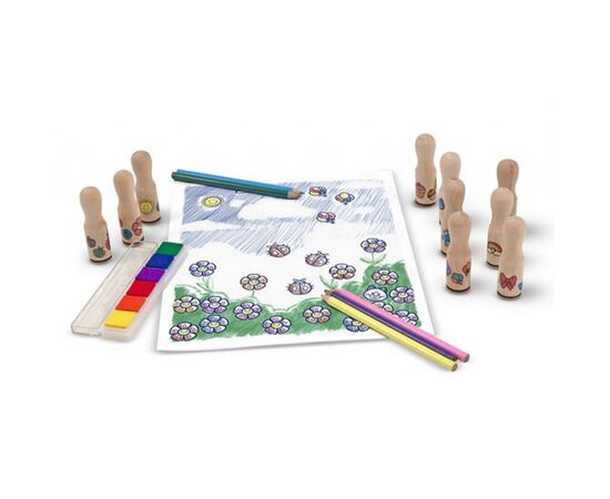 Набор для творчества Melissa&Doug Набор штампов День рождения (MD12306), изображение 2 Набор для творчества Melissa&Doug Набор штампов День рождения (MD12306), изображение 2