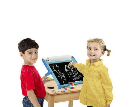 Набор для творчества Melissa&Doug Настольный мольберт с магнитной доской (MD12790), изображение 2 Набор для творчества Melissa&Doug Настольный мольберт с магнитной доской (MD12790), изображение 2