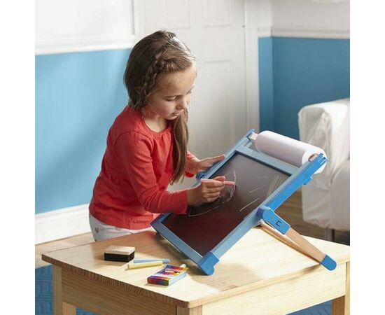 Набор для творчества Melissa&Doug Настольный мольберт с магнитной доской (MD12790), изображение 3 Набор для творчества Melissa&Doug Настольный мольберт с магнитной доской (MD12790), изображение 3