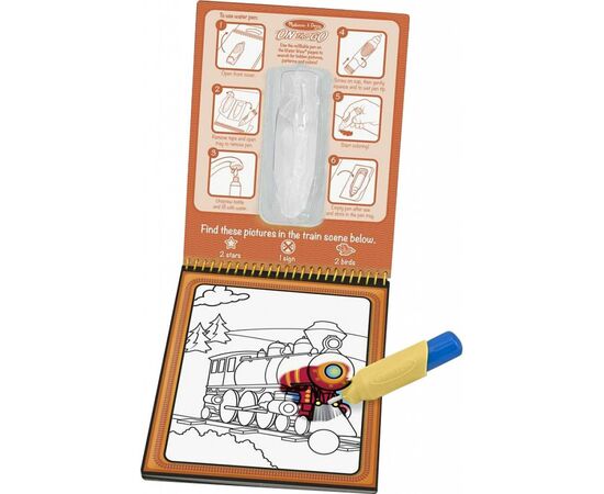 Набір для творчості Melissa&Doug Чарівна водна розмальовка Транспорт (MD15375), зображення 2 Набір для творчості Melissa&Doug Чарівна водна розмальовка Транспорт (MD15375), зображення 2