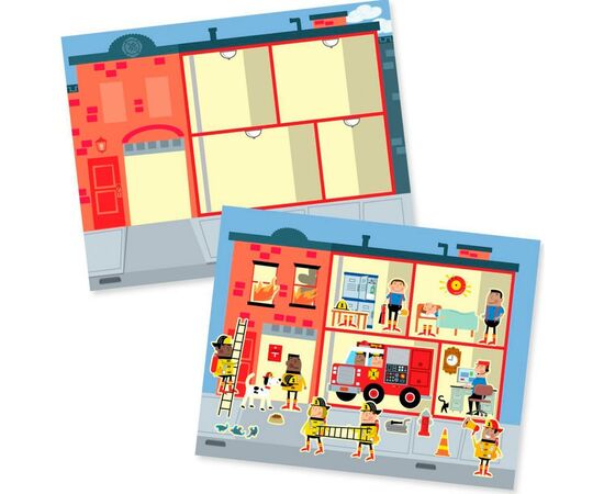 Набор для творчества Melissa&Doug Набор многоразовых наклеек Мой город (MD19114), изображение 2 Набор для творчества Melissa&Doug Набор многоразовых наклеек Мой город (MD19114), изображение 2