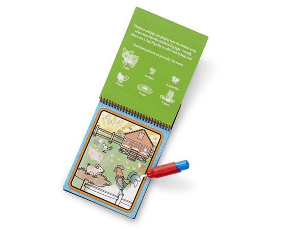 Набір для творчості Melissa&Doug Водна розмальовка Ферма (MD19232), зображення 3 Набір для творчості Melissa&Doug Водна розмальовка Ферма (MD19232), зображення 3
