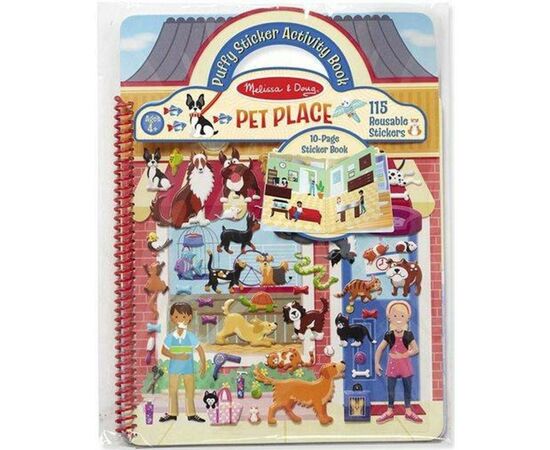 Набор для творчества Melissa&Doug Объемные многоразовые наклейки Дом для животных (MD19429)