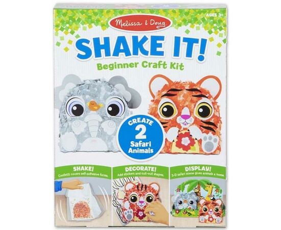Набор для творчества Melissa&Doug Конфетти для изделий Друзья сафари (MD30182)