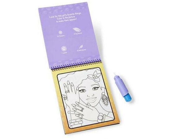 Набор для творчества Melissa&Doug Волшебная водная раскраска Макияж и маникюр (MD19416), изображение 2 Набор для творчества Melissa&Doug Волшебная водная раскраска Макияж и маникюр (MD19416), изображение 2