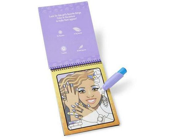 Набор для творчества Melissa&Doug Волшебная водная раскраска Макияж и маникюр (MD19416), изображение 3 Набор для творчества Melissa&Doug Волшебная водная раскраска Макияж и маникюр (MD19416), изображение 3