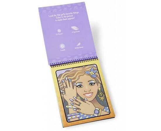 Набор для творчества Melissa&Doug Волшебная водная раскраска Макияж и маникюр (MD19416), изображение 4 Набор для творчества Melissa&Doug Волшебная водная раскраска Макияж и маникюр (MD19416), изображение 4