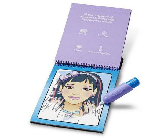 Набор для творчества Melissa&Doug Волшебная водная раскраска Макияж и маникюр (MD19416), изображение 5 Набор для творчества Melissa&Doug Волшебная водная раскраска Макияж и маникюр (MD19416), изображение 5