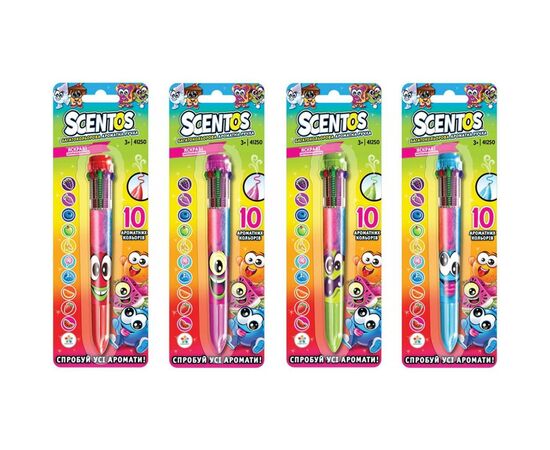 Набор для творчества Scentos Многоцветная ароматная шариковая ручка (41250), изображение 2 Набор для творчества Scentos Многоцветная ароматная шариковая ручка (41250), изображение 2
