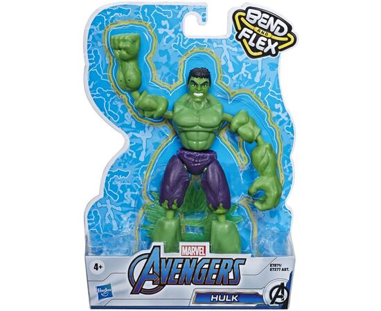 Фигурка для геймеров Hasbro Avengers Bend and flex Халк 15 см (E7377_E7871), изображение 2 Фигурка для геймеров Hasbro Avengers Bend and flex Халк 15 см (E7377_E7871), изображение 2