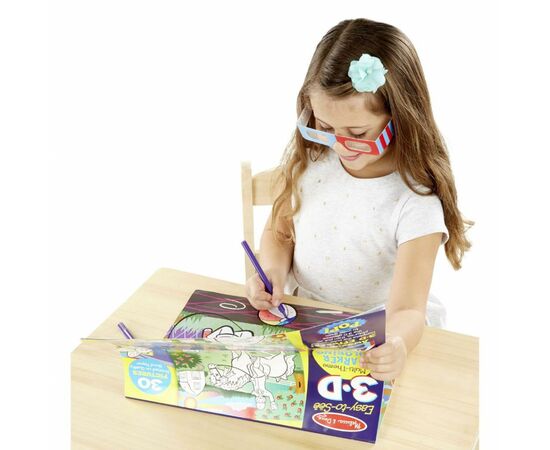 Набор для творчества Melissa&Doug 3D раскраска по точкам для девочек (MD9963), изображение 2 Набор для творчества Melissa&Doug 3D раскраска по точкам для девочек (MD9963), изображение 2