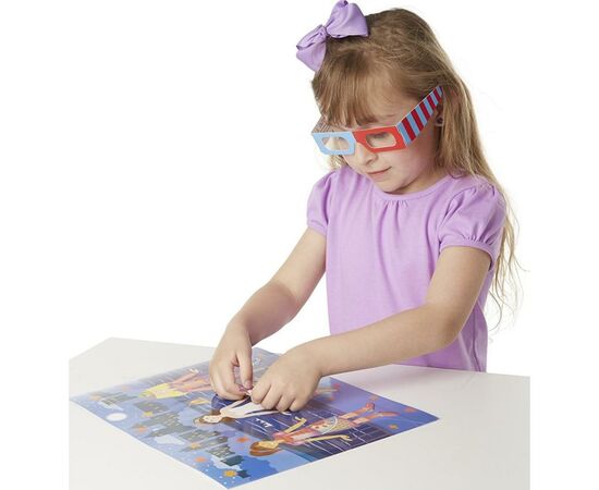 Набір для творчості Melissa&Doug Багаторазові 3D наліпки з окулярами Мода (MD9374), зображення 4 Набір для творчості Melissa&Doug Багаторазові 3D наліпки з окулярами Мода (MD9374), зображення 4