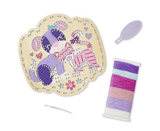 Набор для творчества Melissa&Doug Вышивка по дереву Котенок и щенок (MD8916), изображение 2 Набор для творчества Melissa&Doug Вышивка по дереву Котенок и щенок (MD8916), изображение 2