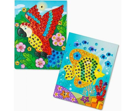 Набор для творчества Melissa&Doug Мерцающая мозаика Животные (MD9438), изображение 3 Набор для творчества Melissa&Doug Мерцающая мозаика Животные (MD9438), изображение 3