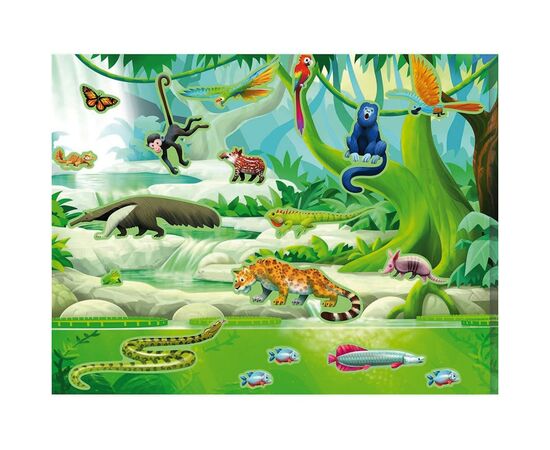 Набор для творчества Melissa&Doug Набор многоразовых наклеек Джунгли и Саванна (MD30502), изображение 3 Набор для творчества Melissa&Doug Набор многоразовых наклеек Джунгли и Саванна (MD30502), изображение 3