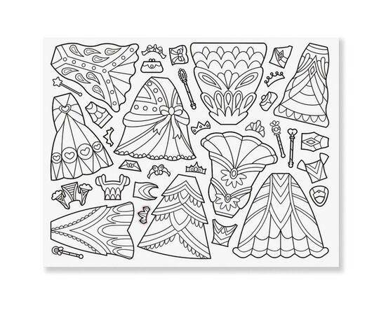 Набор для творчества Melissa&Doug Альбом с раскрасками и наклейками Модные наряды (MD9469), изображение 4 Набор для творчества Melissa&Doug Альбом с раскрасками и наклейками Модные наряды (MD9469), изображение 4