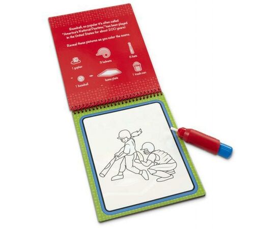 Набір для творчості Melissa&Doug Чарівна водна розмальовка Спорт (MD30175), зображення 2 Набір для творчості Melissa&Doug Чарівна водна розмальовка Спорт (MD30175), зображення 2