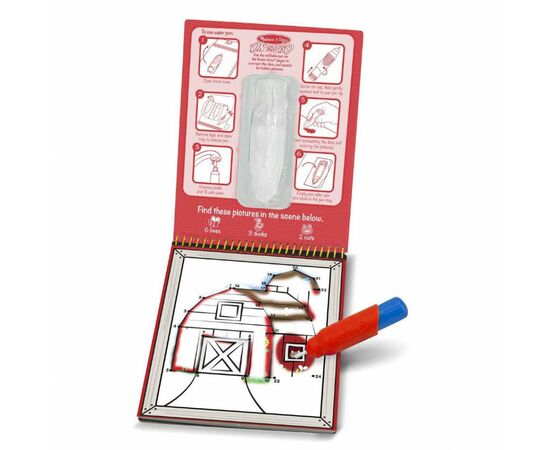 Набор для творчества Melissa&Doug Волшебная водная раскраска Ферма по точкам (MD9485), изображение 2 Набор для творчества Melissa&Doug Волшебная водная раскраска Ферма по точкам (MD9485), изображение 2