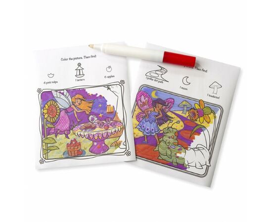 Набор для творчества Melissa&Doug Волшебная раскраска с маркером Феи (MD5355), изображение 2 Набор для творчества Melissa&Doug Волшебная раскраска с маркером Феи (MD5355), изображение 2