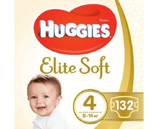 Подгузник Huggies Elite Soft 4 (8-14 кг) 132 шт (5029054566220)
