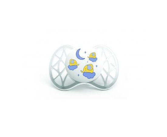 Пустышка Nuvita Air симметрическая 0м+ 2 шт. светится в темноте (NV7063), изображение 2 Пустышка Nuvita Air симметрическая 0м+ 2 шт. светится в темноте (NV7063), изображение 2