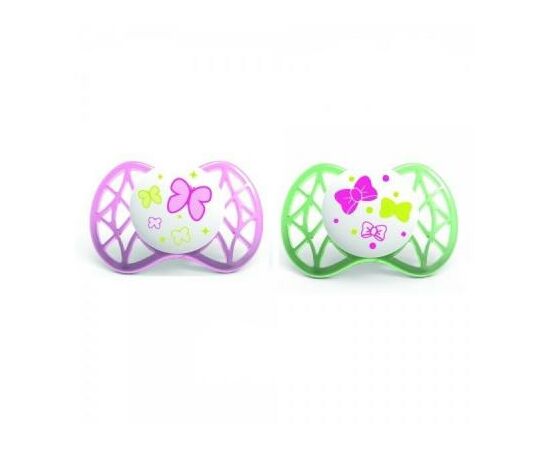 Пустышка Nuvita Air симметрическая 0м+ 2шт. для девочки (NV7061Girl)