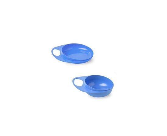 Тарілка дитяча Nuvita з кришкою 6 міс+ 3шт (NV8461Blue)