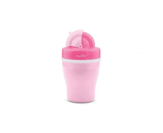 Поильник-непроливайка Nuvita 18м+ 200мл. с трубочкой розовый (NV1436Pink)