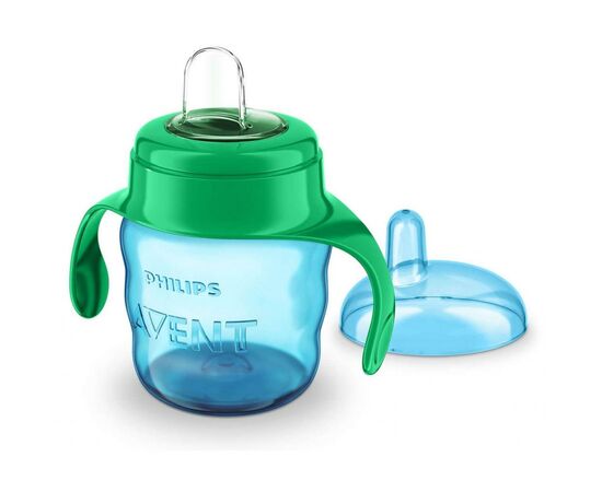 Поильник-непроливайка Philips AVENT с мягким носиком 200 мл голубой 6 мес+ (SCF551/05), изображение 3 Поильник-непроливайка Philips AVENT с мягким носиком 200 мл голубой 6 мес+ (SCF551/05), изображение 3