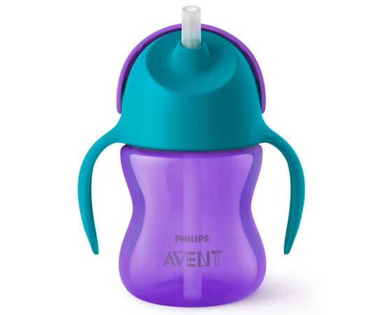 Поильник-непроливайка Philips AVENT с трубочкой 210 мл, 9 мес+ сиреневый (SCF796/02), изображение 2 Поильник-непроливайка Philips AVENT с трубочкой 210 мл, 9 мес+ сиреневый (SCF796/02), изображение 2
