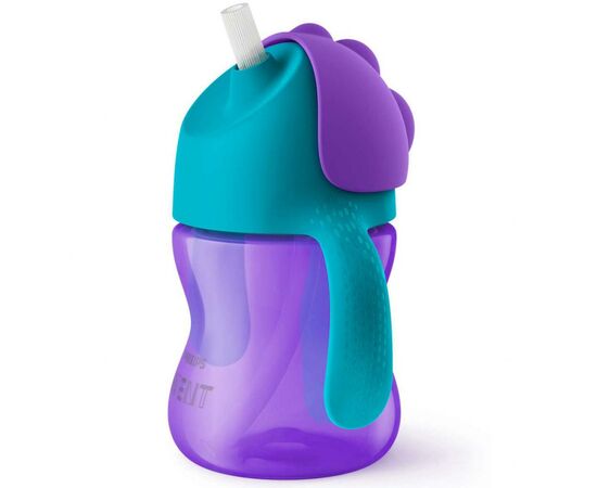 Поїльник-непроливайка Philips AVENT з трубочкою 210 мл 9 міс+, бузковий (SCF796/02)